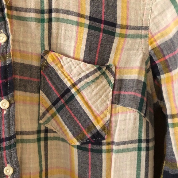 MERONA Women’s L/S Plaid Shirt, Petite Small - Picture 8 of 9